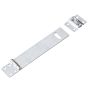 Moraillon avec agrafe amovible, zinc, 6"
