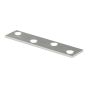 Plaque de fixation à position multiple, zinc, 7/8" x 4"