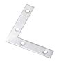 Plaque de coin plate, zinc, 4"
