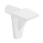 Support à tablette en plastique, blanc, 5 mm x 15 mm x 10 mm, 8/pqt