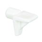Support à tablette en plastique, blanc, 6 mm x 15 mm x 10 mm, 8/pqt