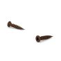 Vis à bois plaquée laiton antique, tête ovale, cuivre antique, 5/8", 20/pqt