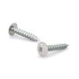 Metal Screws - White Truss Head - White - #8 x 1" - 100/Pkg