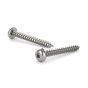 Vis à métal en acier inox, tête ronde, #8 x 5/8", 100/pqt