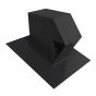 Clapet d'aération de toiture avec tuyau rectangulaire, 3 1/4" x 10", noir