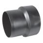 Raccord réducteur en ABS DWV, 4" x 3", fem. x mâle, noir