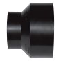 ABS DWV Increaser Coupling - 4" x 3" - Hub - Black