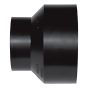 ABS DWV Increaser Coupling - 4" x 1 1/2" - Hub - Black