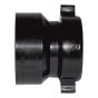 ABS DWV Adapter Copper Pipe to DWV - 1 1/2 x 1 1/2" - Hub x MPT  - Black