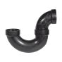 ABS DWV P-trap - 3" - Hub - Black