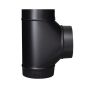 Raccord en T, Noir mat, Cal. 24, 6"