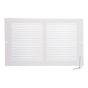Grille de retour d'air, blanc, 6" x 24"