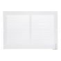 Grille murale, blanc, 6" x 12"