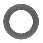 Collet de finition rond 2100, noir, 7"