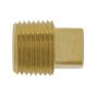 Square head plug brass 1/4" mpt