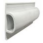 Bumper, D Roll – White - 25’ x 3" x 1"