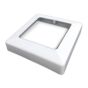 Cache-base Plakcap 44, 4" x 4", blanc