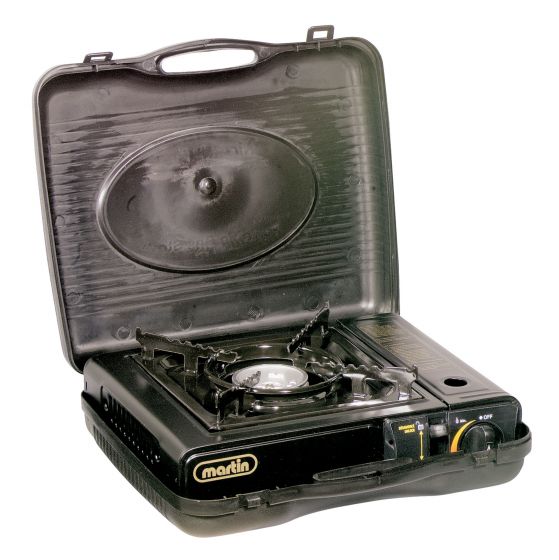 Portable Outdoor Tabletop Butane Burner - 8000 BTU - Black
