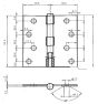 Mortise Butt Hinge