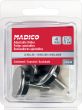 Adjustable Glides with Cushioned Steel Base - Nickel - 30 mm x 25.4 mm - 4/Pkg