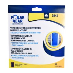 High Efficiency Compression-Fit Kerf - White - 84"
