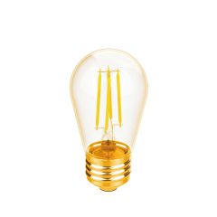 Ampoule vintage, DEL filament, remplace 30 watts, verre fumé, 2/pqt
