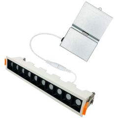 Bazz Studio 10-Light LED Recessed Fixture - Matte White - 2" x 11" (10)