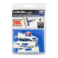 WallDriller PLUS #12 (6 mm) Anchors + screws (4)