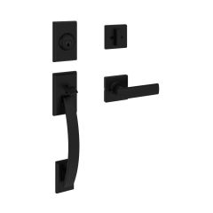 Poignée à clenche Tavaris / Breton de Weiser, noir mat