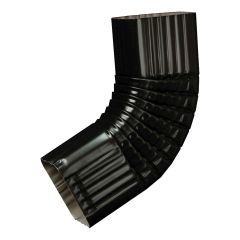 Coude de gouttière, style "B", acier galvanisé, noir, 2" x 3"