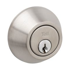 Pêne dormant double cylindre fini 32D (Inox Satin)