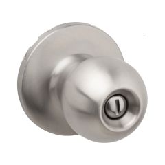 Private Door Knob - Adjustable Latch - Stainless Steel