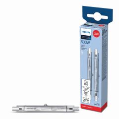 Ampoules T3, 119 mm, 500 W, quartz, paquet de 2