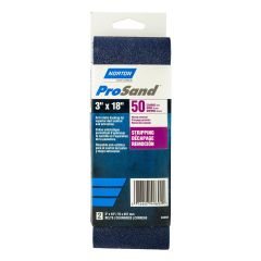 Courroies abrasives ProSand, 3" x 18", Grain 50, 2/pqt