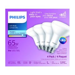 Ampoules DEL à faisceau large d'intérieur, BR30, 65 W, Lumière du jour, 4/pqt
