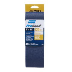 Courroies abrasives ProSand, 3" x 21", Grain 120, 5/pqt