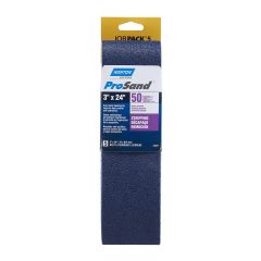 Courroies abrasives ProSand, 3" x 24", Grain 50, 5/pqt
