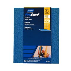 Éponge abrasive Contour ProSand, 4 1/2" x 5 1/2", grain 220, 2/pqt