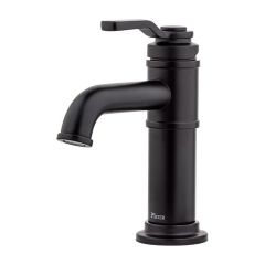 Robinet de lavabo Breckenridge, 1 manette, noir mat, entraxe de 4"
