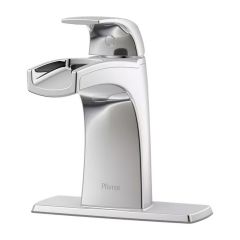 Robinet de lavabo Karci, 1 manette, chrome poli, entraxe de 4"