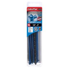Concrete Screws - Hex Head 1/4" x 5" - Drill Bit incl. - 10/pack