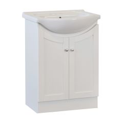 Meuble-lavabo, Priam, 2 portes, blanc, 24"