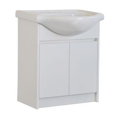 Meuble-lavabo, Cybellia, 2 portes, blanc, 30"