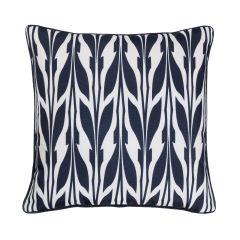 Coussin extérieur, imprimé-marine, 18" x 18"