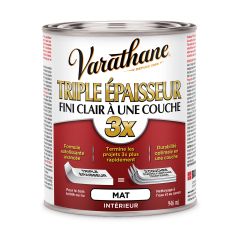 Vernis Triple épaisseur, clair mat, 946 ml