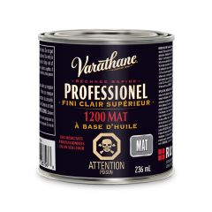 Vernis à base d’huile, clair mat, 236 mL