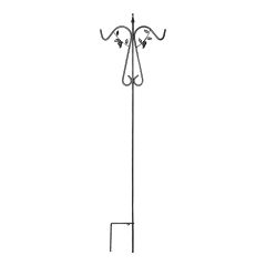 Crochet de berger, double, modèle vigne, 84", noir