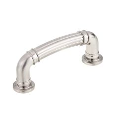 Poignée traditionnelle en métal, 3", nickel brossé