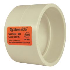 Manchon Système 636 en PVC FGV, femelle, 2", blanc