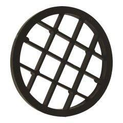 Grillages de sortie Système 636 en PVC FGV, mâle, 2", noir